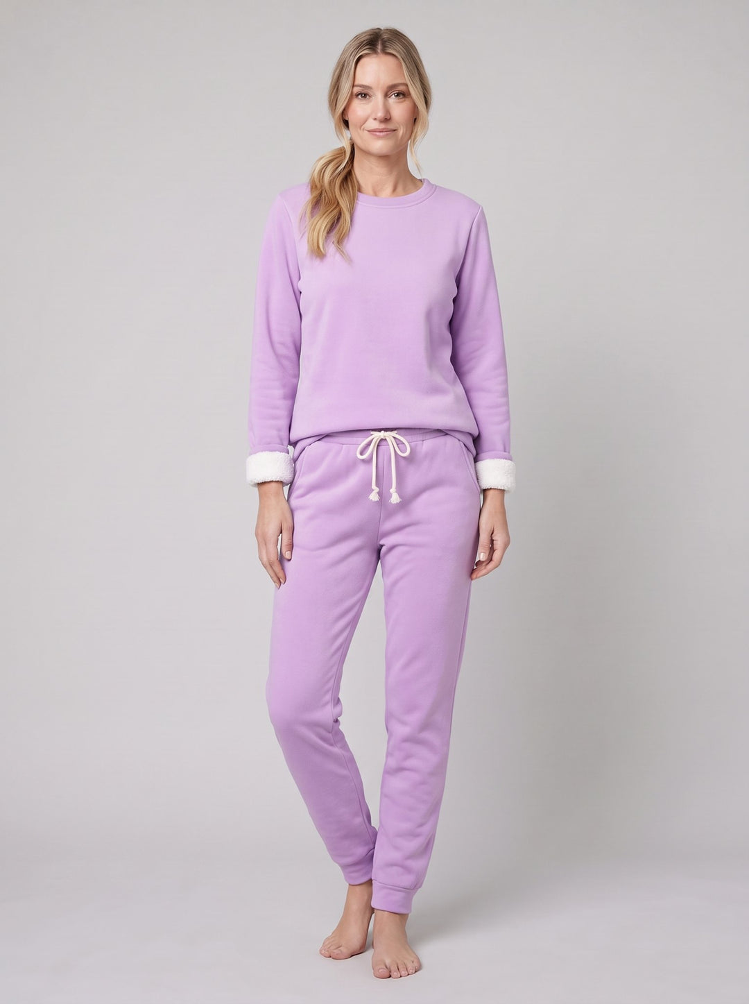 Noellee comfortable lounge set in purple