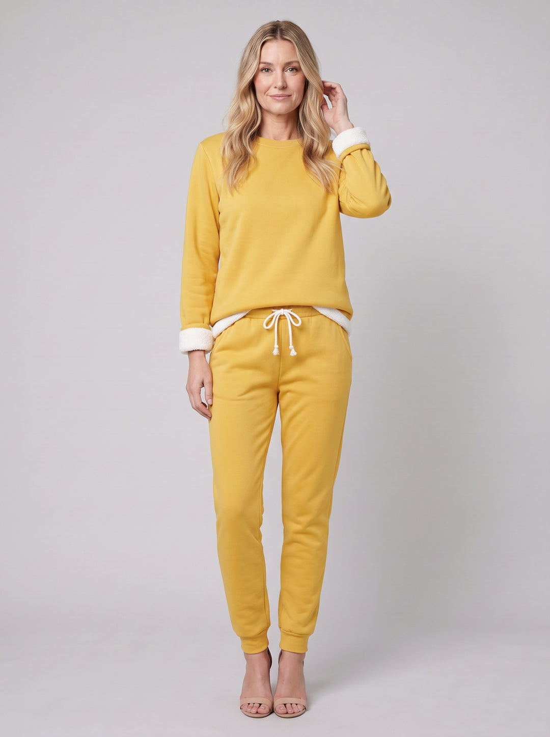 Noellee comfortable lounge set in yellow