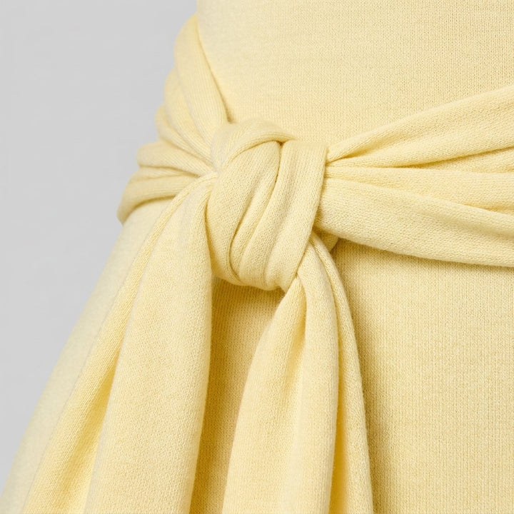 Norela yellow fabric detail