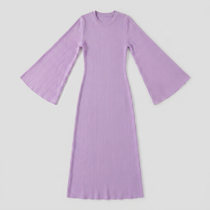 Nori ribbed knit maxi dress product flat-lay