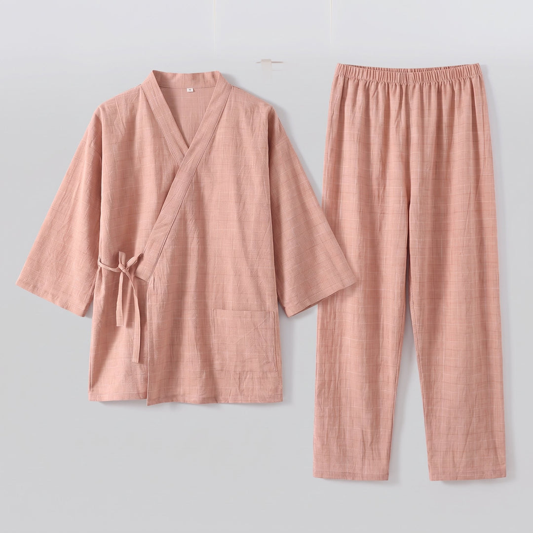 Nuku linen wrap set - flat lay