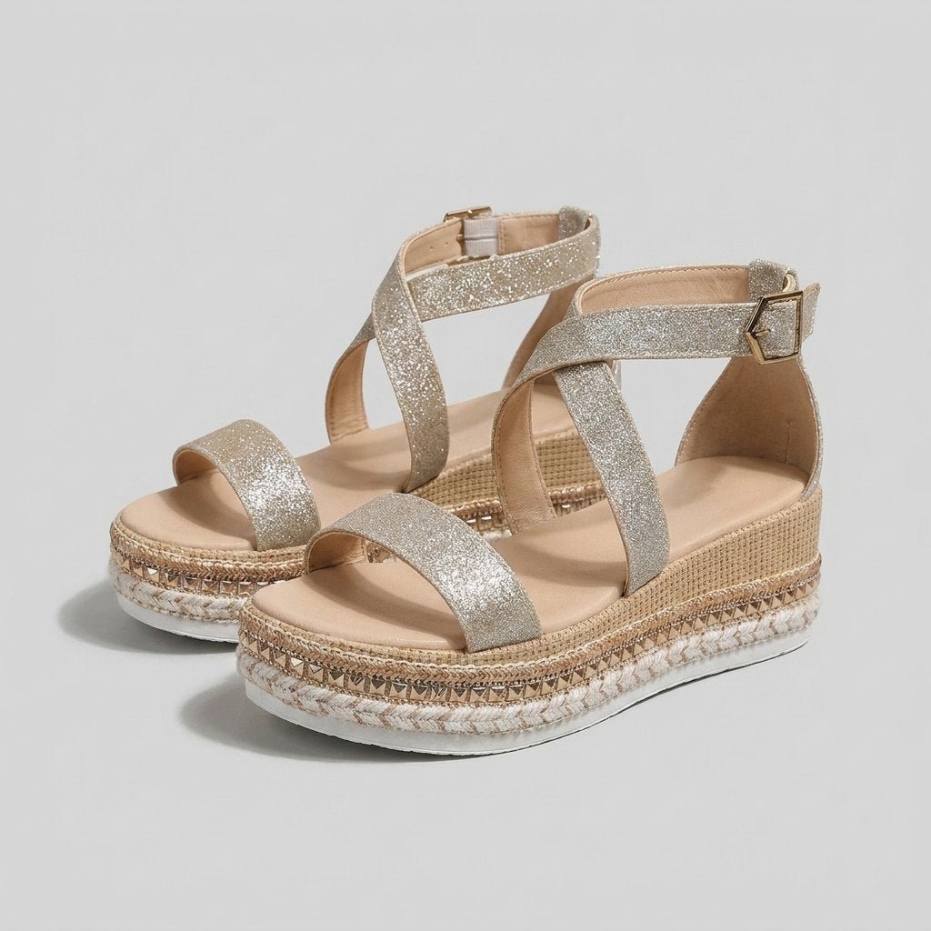 Olea open toe sandals silver