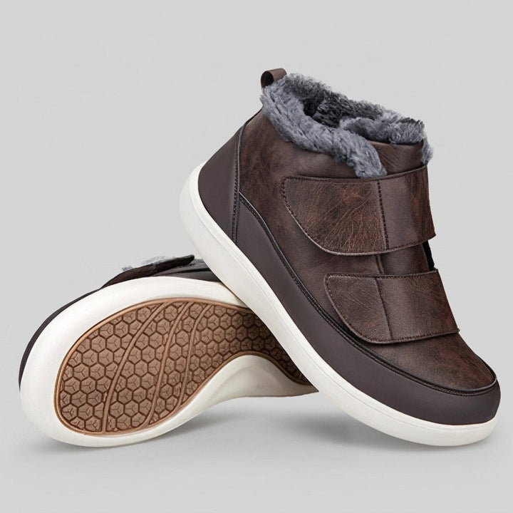 Orbin Mens Snow Boots dark brown