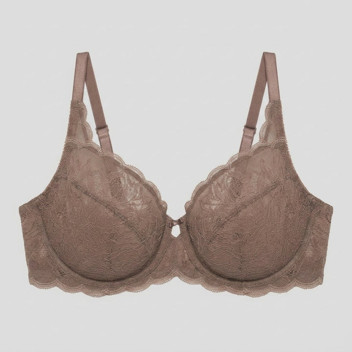 Pera lace bra mink front
