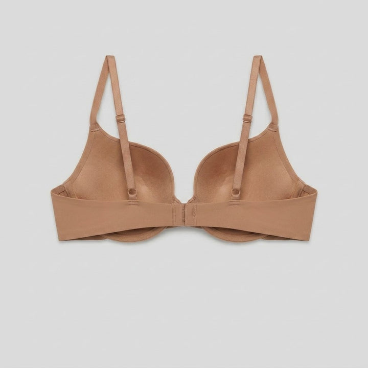 PillowSoft push-up bra nude - back