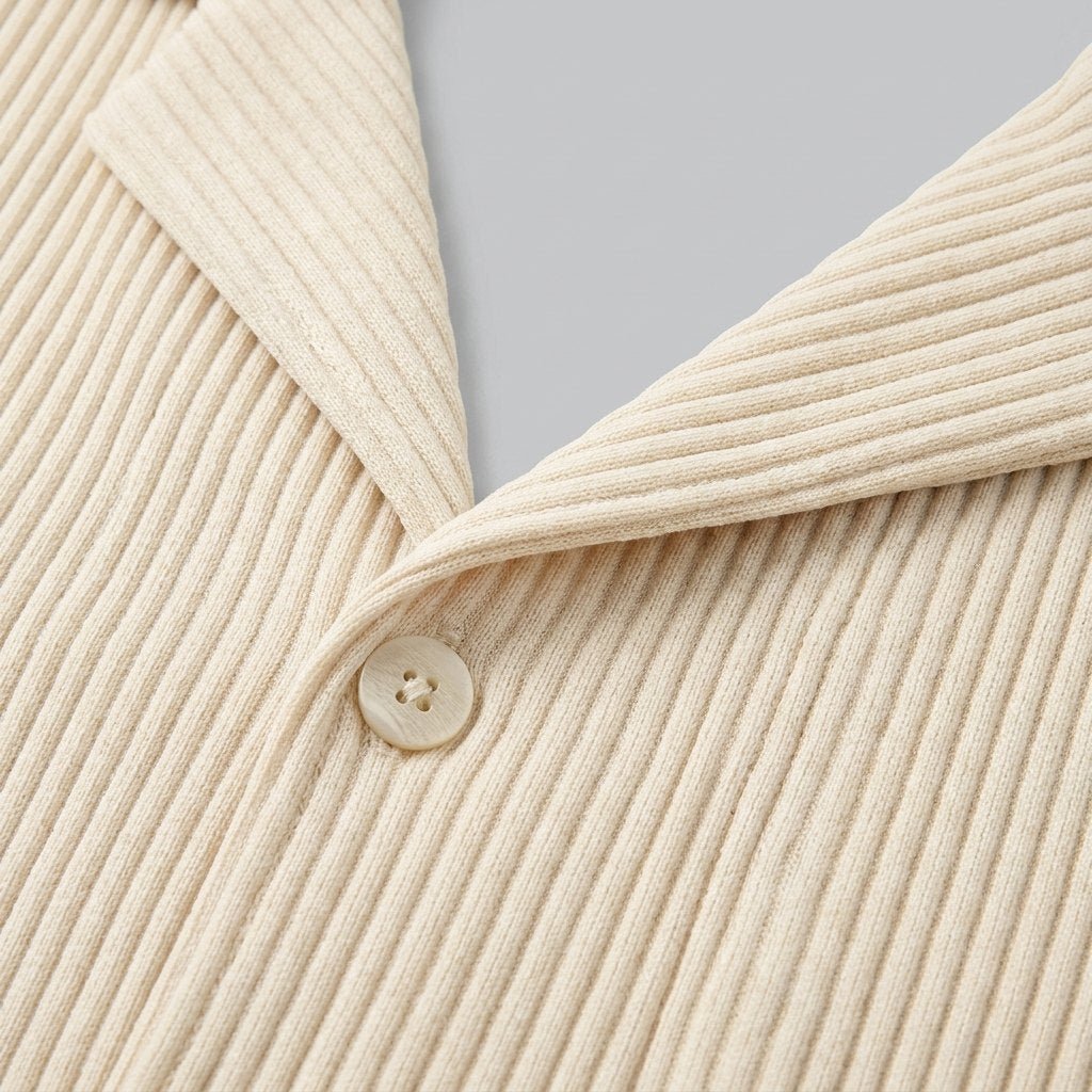 Relaxtic mens ribbed fabric detail