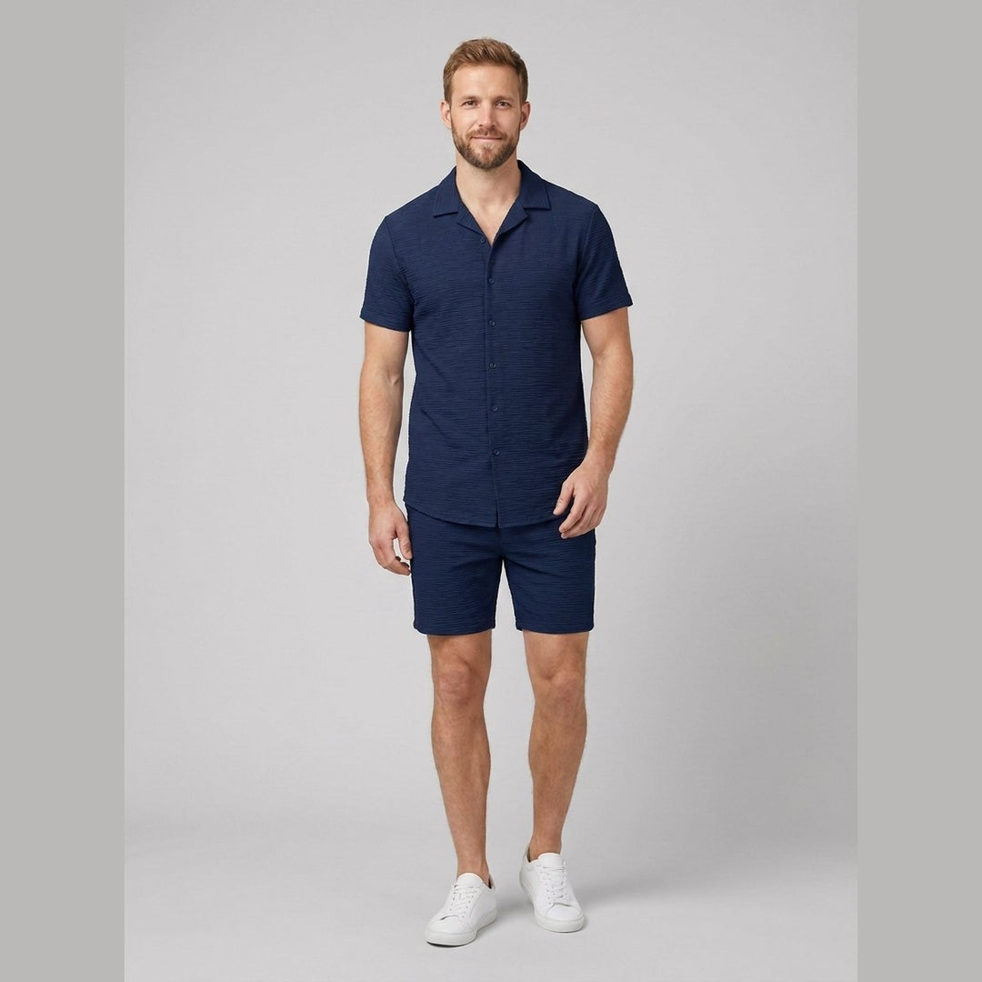 Relaxtic mens woven set navy