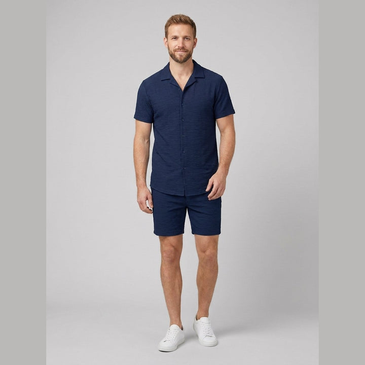 Relaxtic mens woven set navy