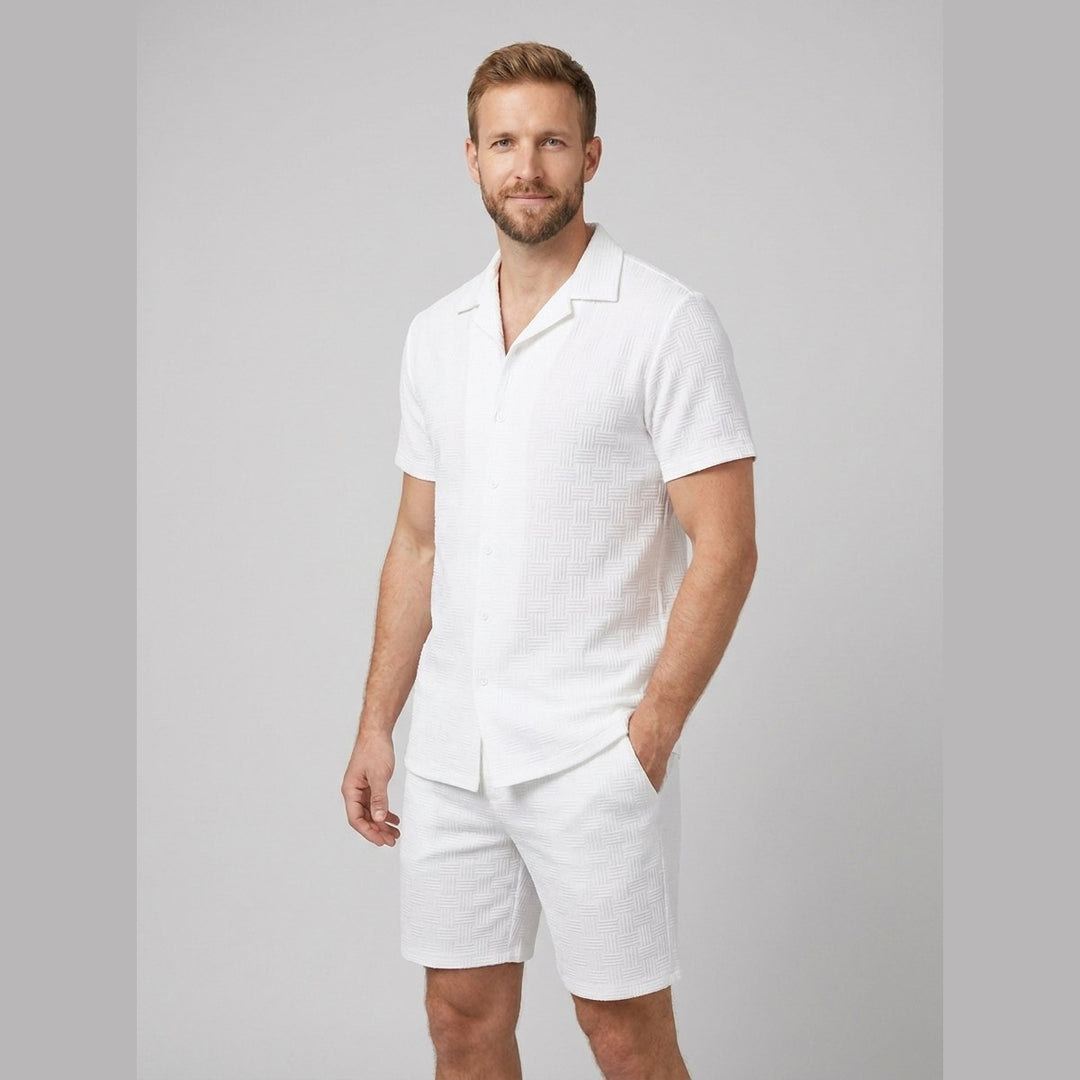 Relaxtic mens woven set white