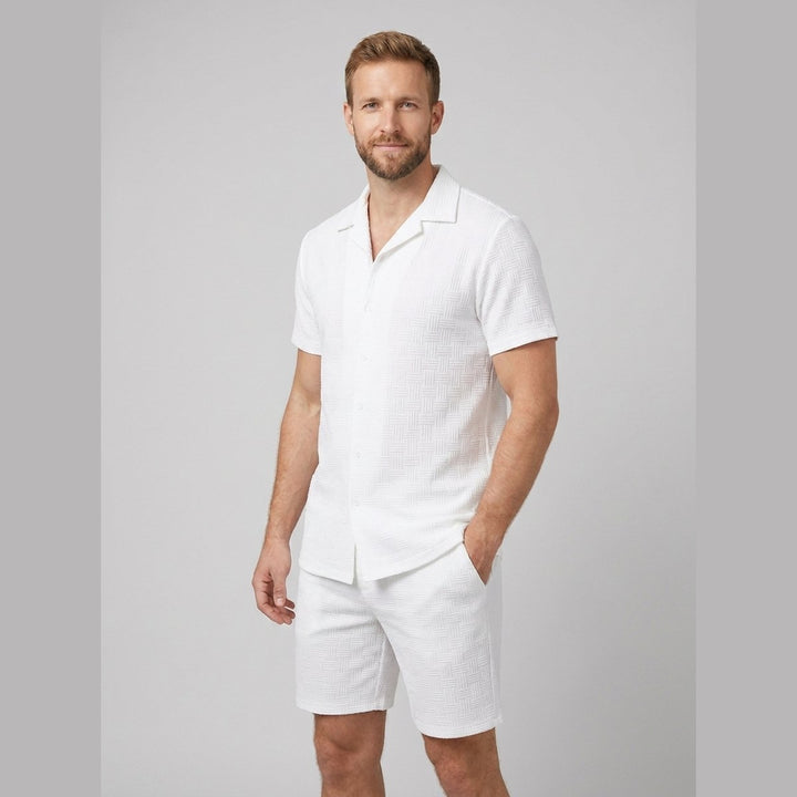 Relaxtic mens woven set white
