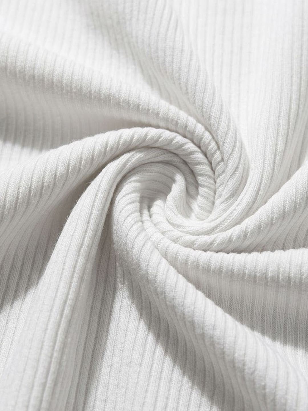 Ribera ribbed tank fabric detail