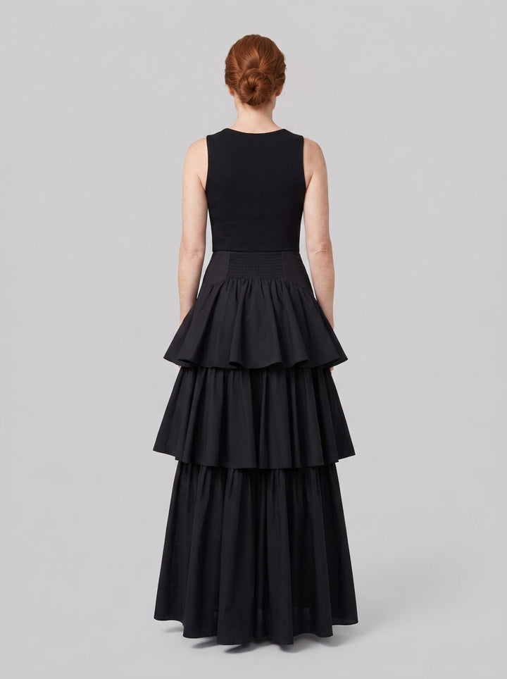Rielle Maxi Skirt - Black - back