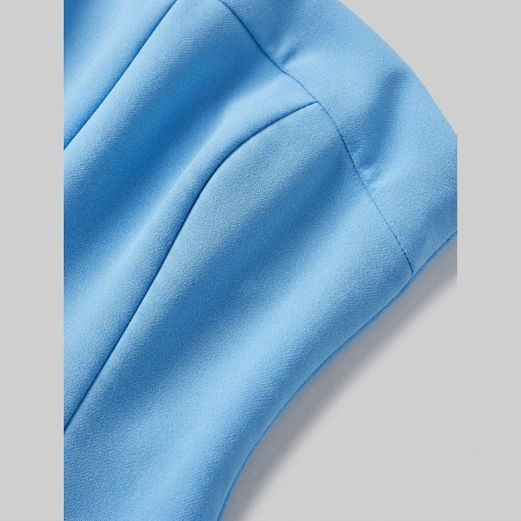 Riviera jumpsuit draped crepe fabric detail
