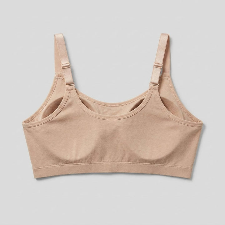 Rora Recovery Bra sand back view adjustable straps