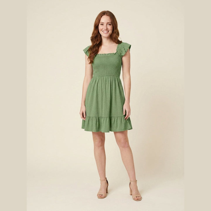 Rosa A-Line Dress green