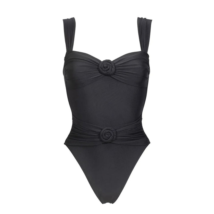 Rosa One-Piece Swimsuit black front