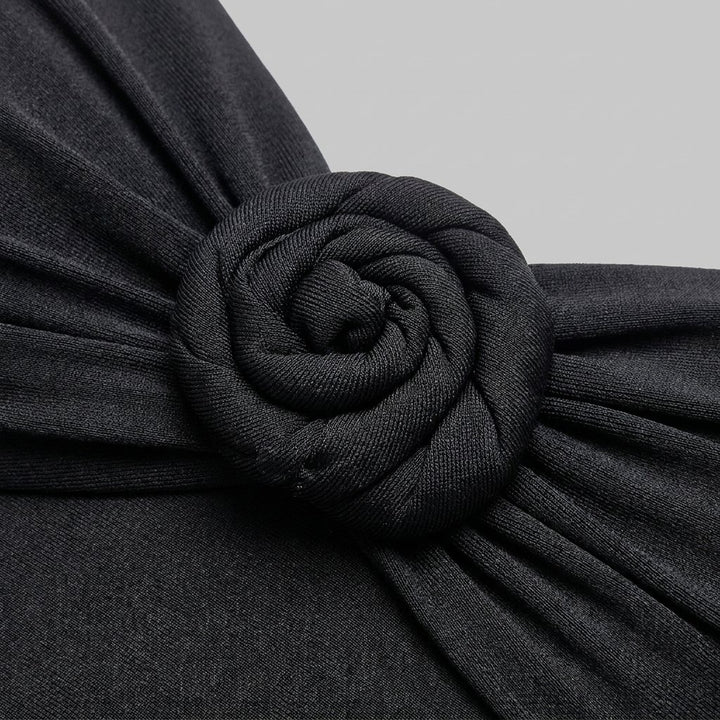Rosa One-Piece Swimsuit rosette fabric detail