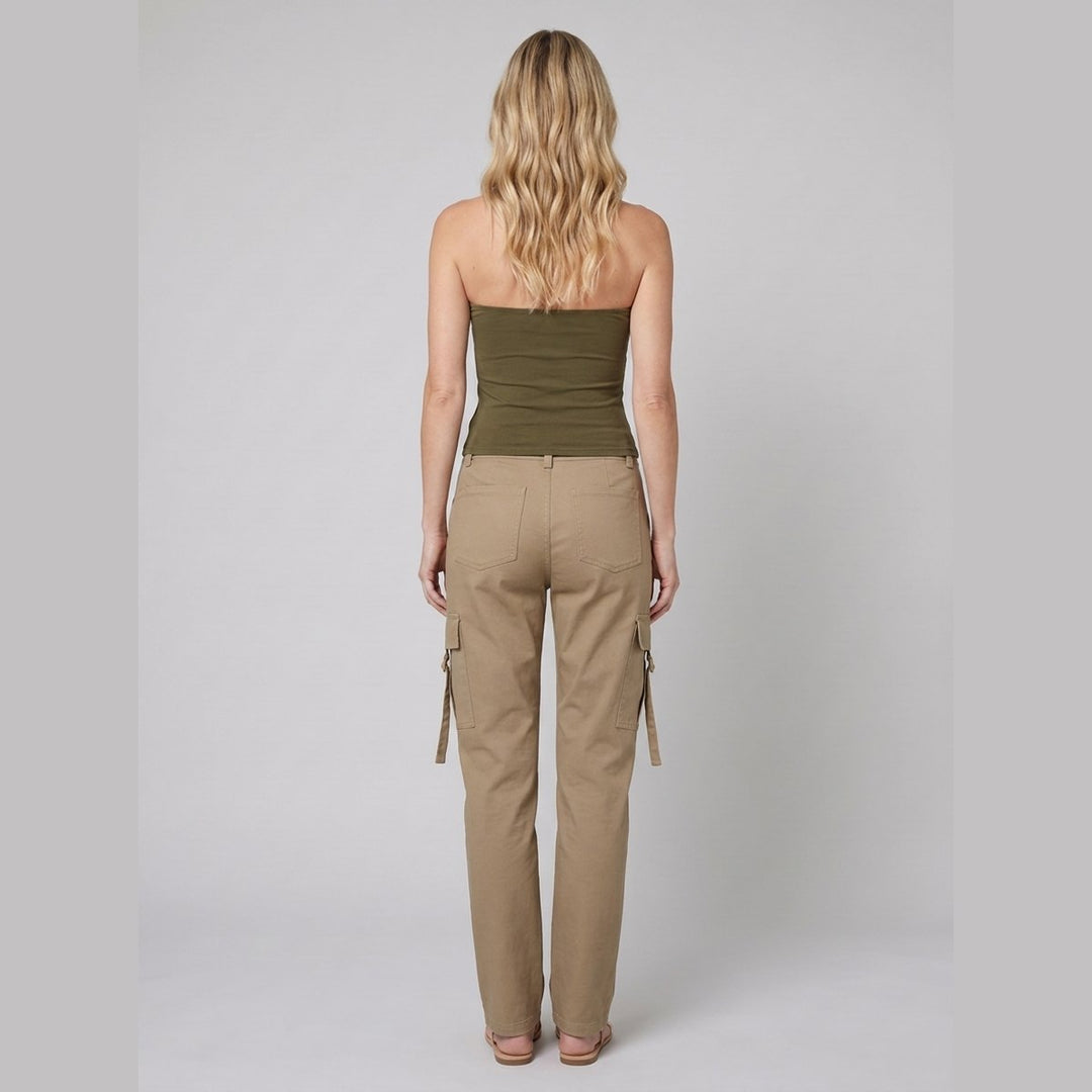 Sahara bandeau top, back view on model