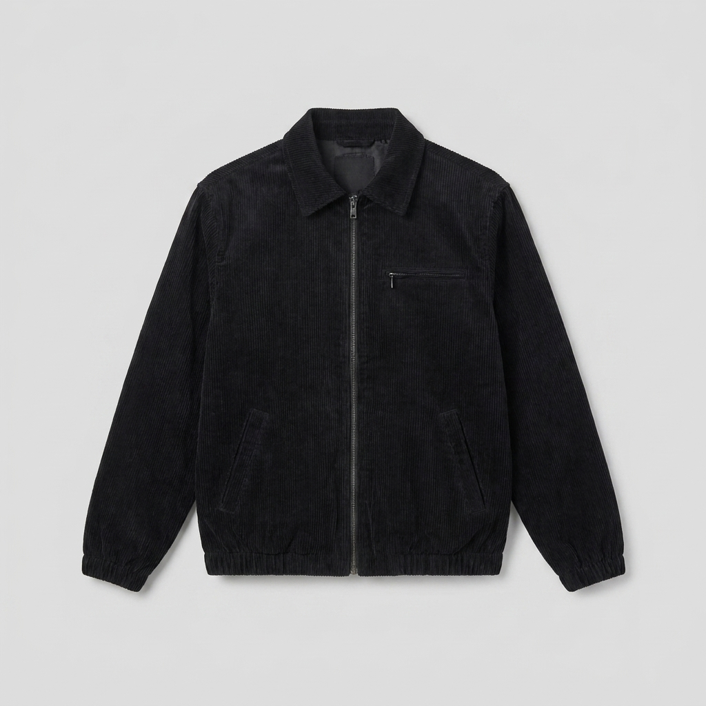 Salvador corduroy zip jacket product flat-lay