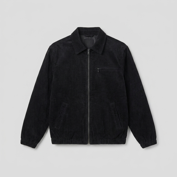 Salvador corduroy zip jacket product flat-lay
