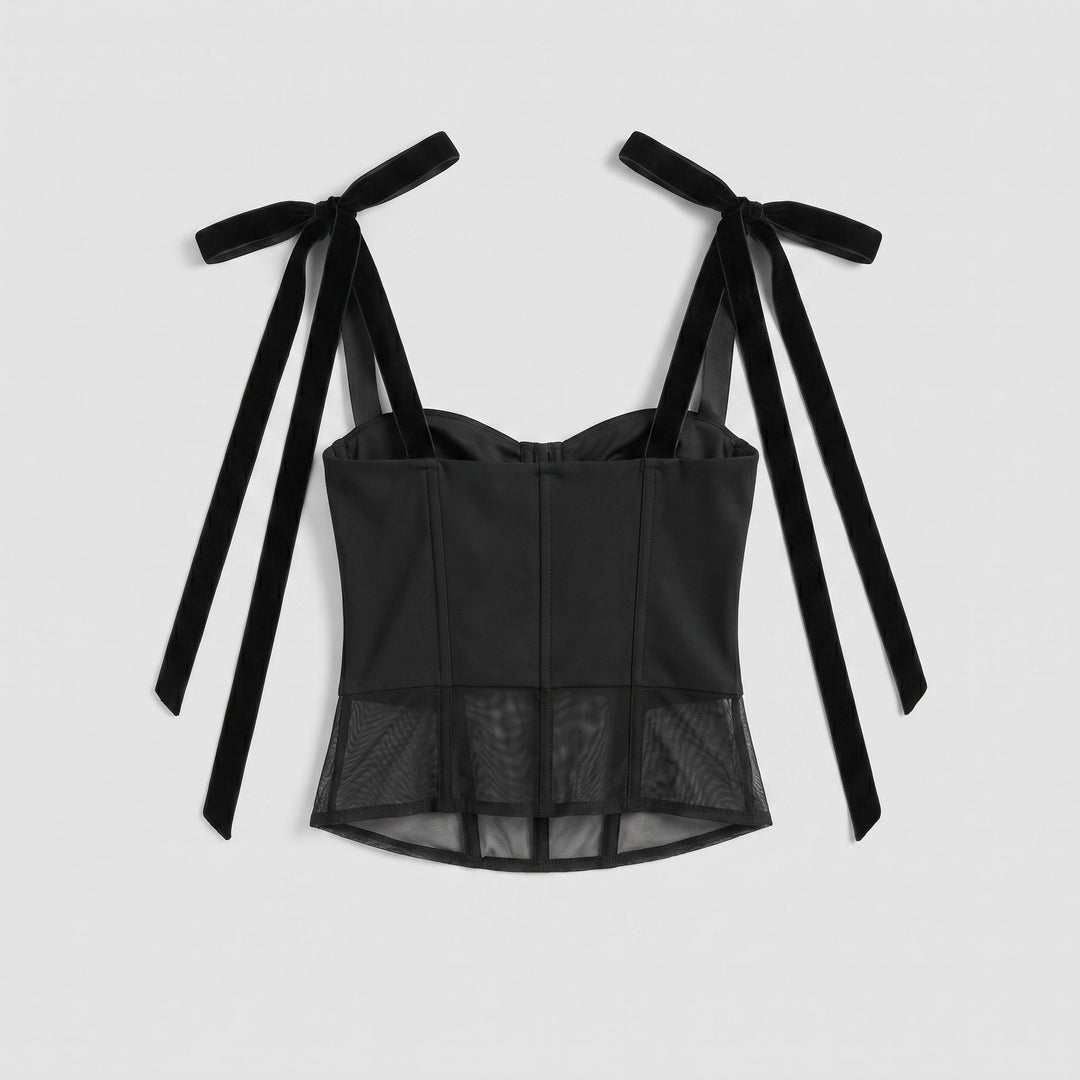 Sema cami bustier black back