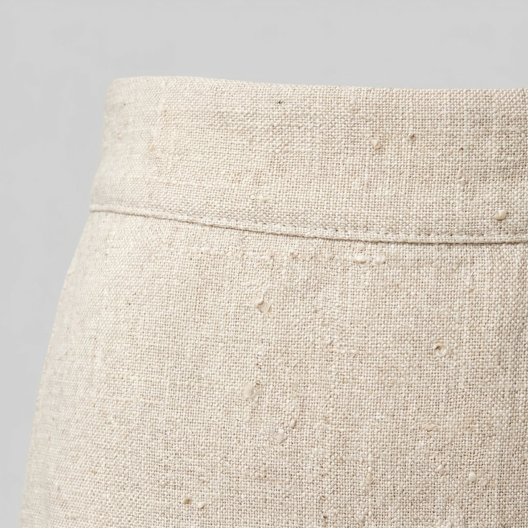 Senti linen fabric close up