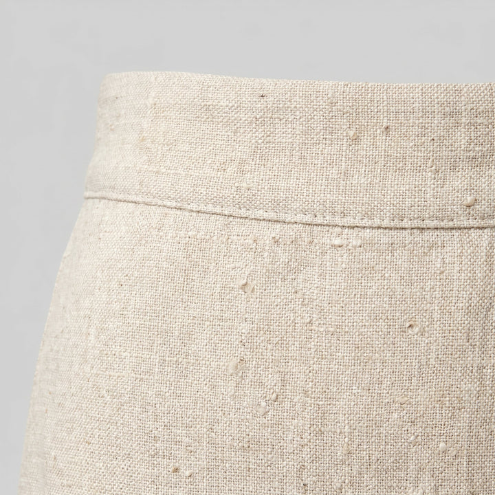 Senti linen fabric close up