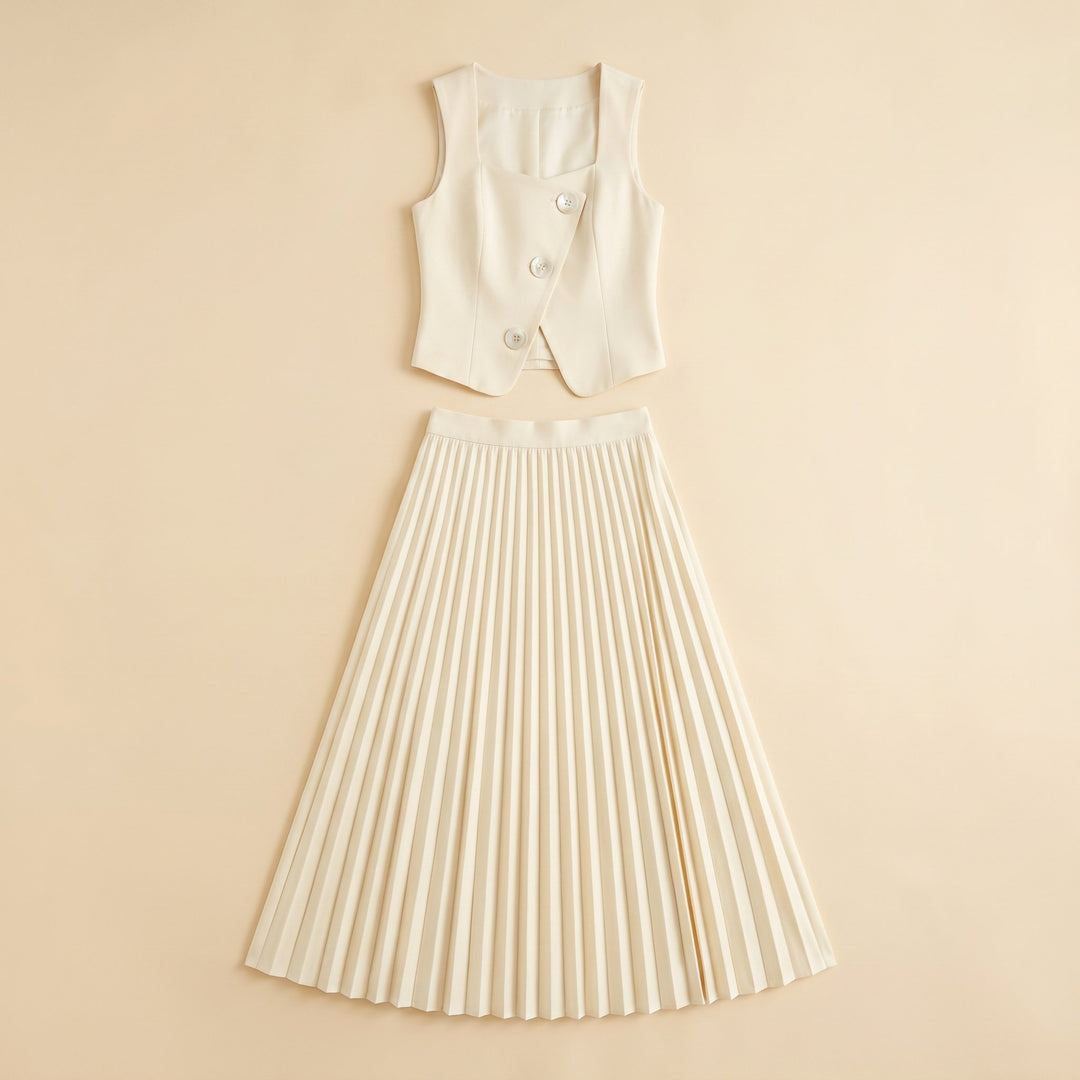 Sera cream matching set flat lay