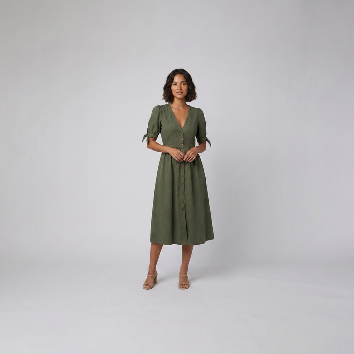 Serafina elegant dress green - The store Vancouver