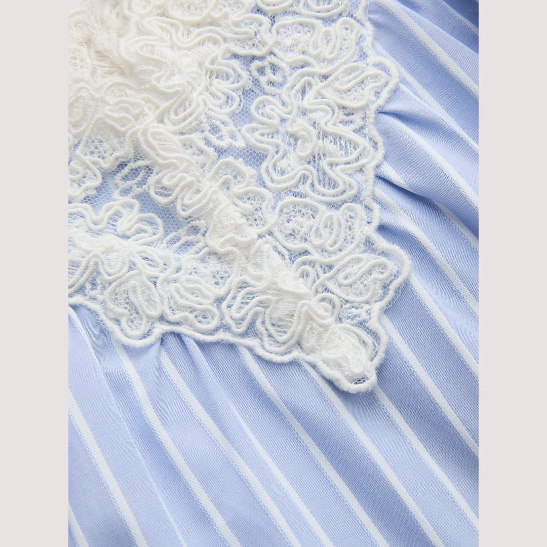 Sierra striped lace fabric detail