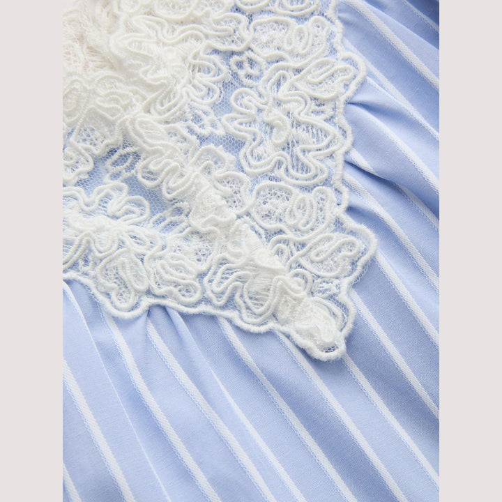 Sierra striped lace fabric detail