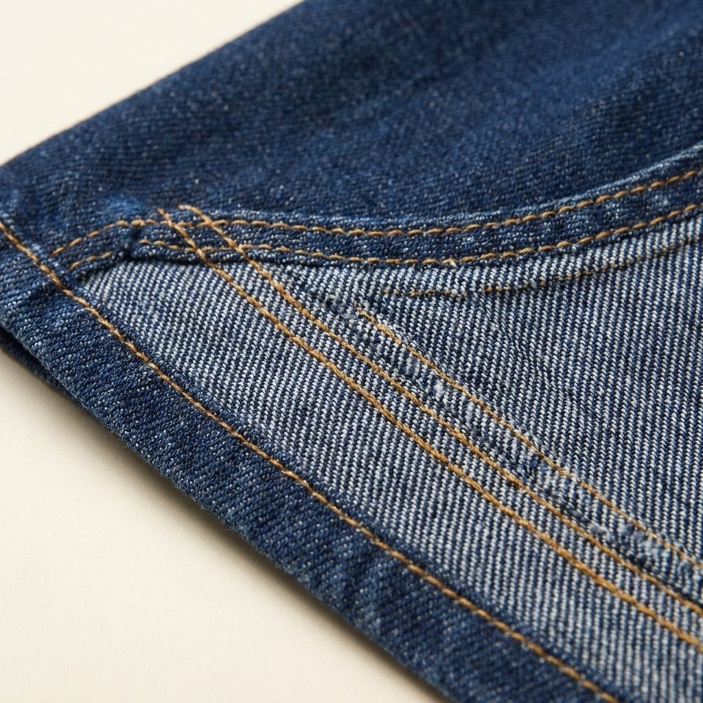 Sleek Denim Dress denim fabric detail