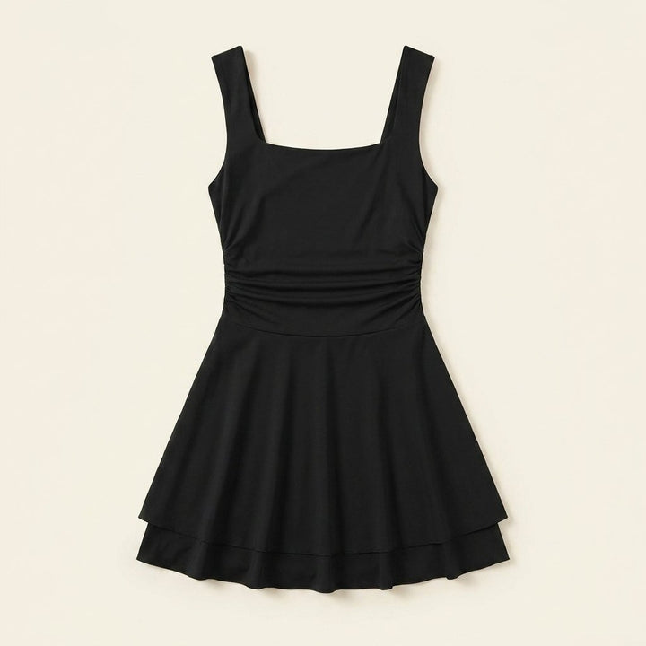 Sola ruched mini dress flat lay