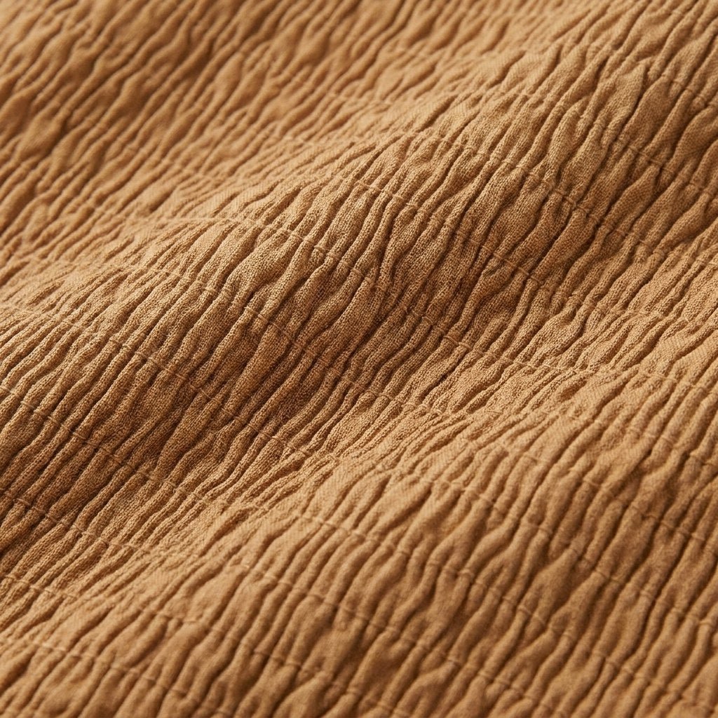 Soleil flowy A-line fabric close-up