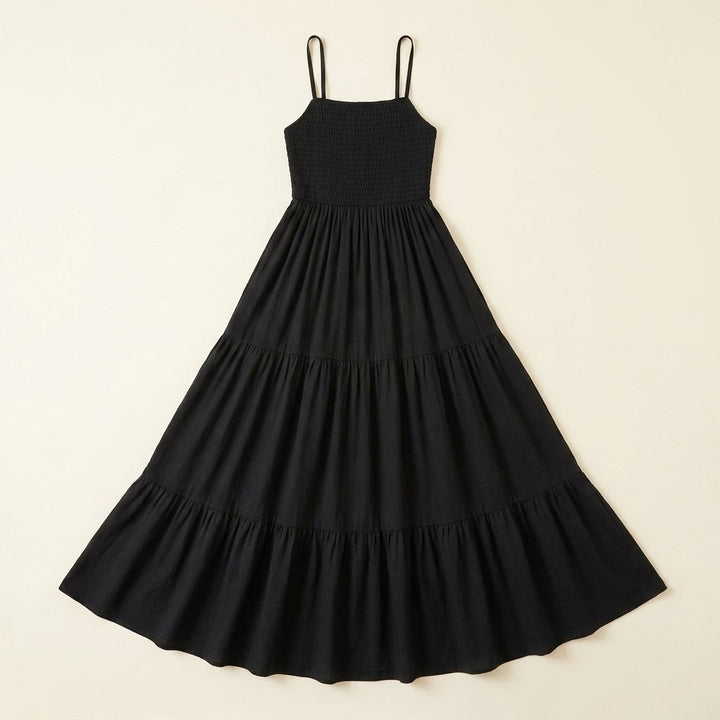 Soleil boho summer dress flat lay