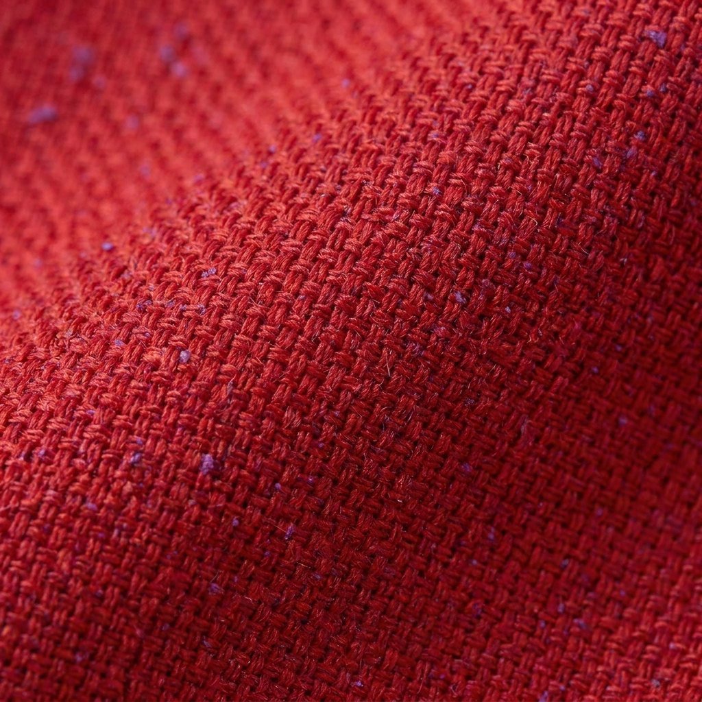 Speckled woven fabric close-up