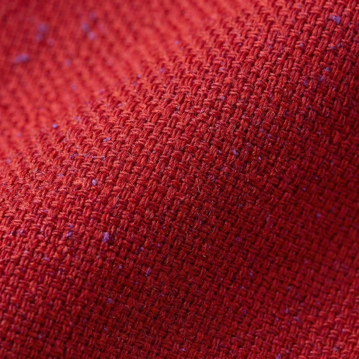 Speckled woven fabric close-up