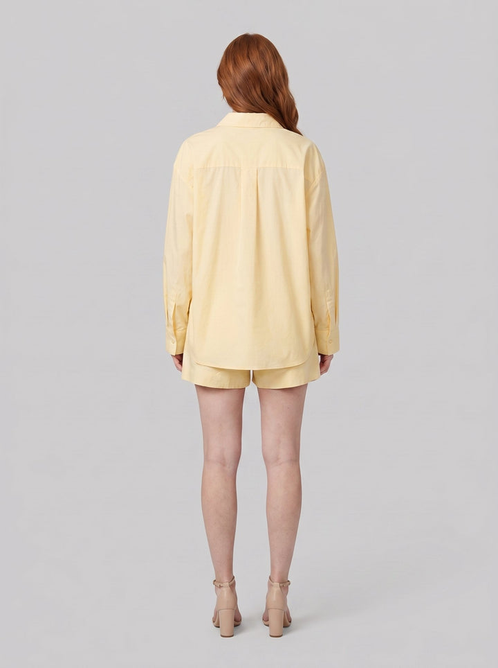 Sunday Poplin Set yellow back view