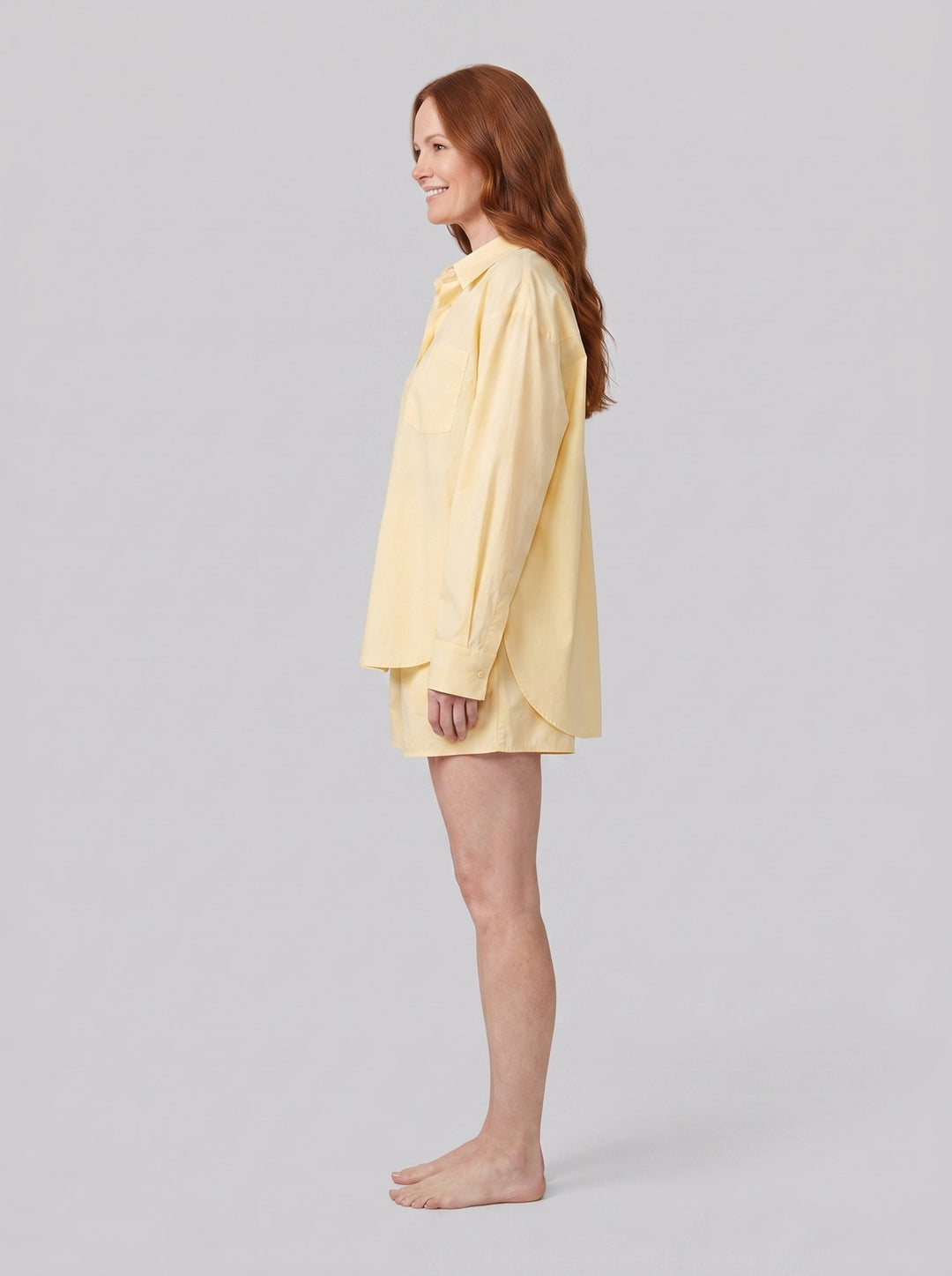 Sunday Poplin Set yellow side view