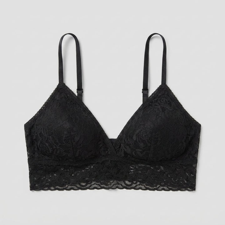 Sura Lace Bralette black front view