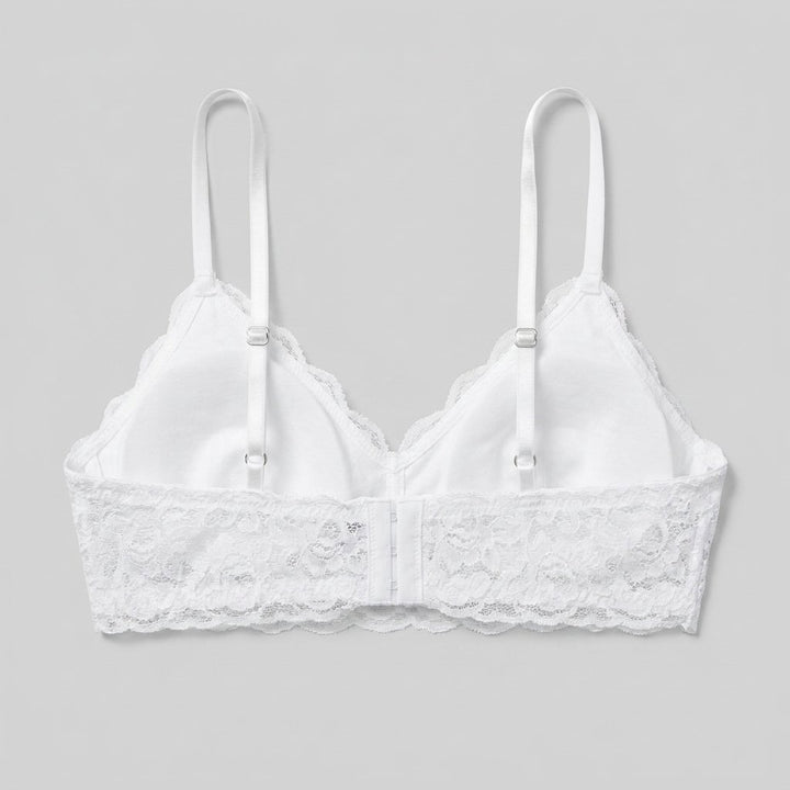 Sura Lace Bralette white back view