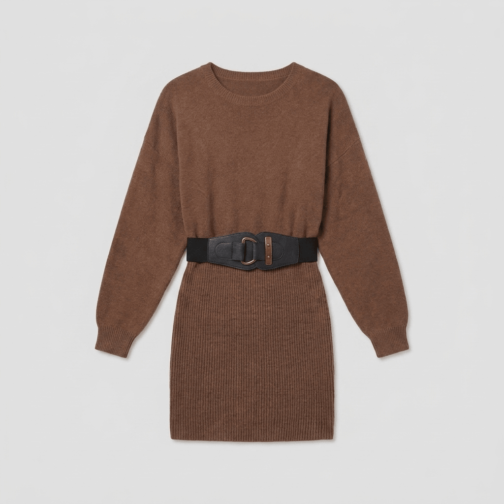 Susannah pull-on knit dress product flat lay