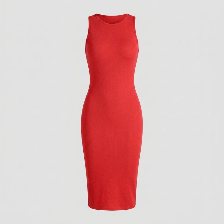 Svelte midi shapewear dress product flat lay