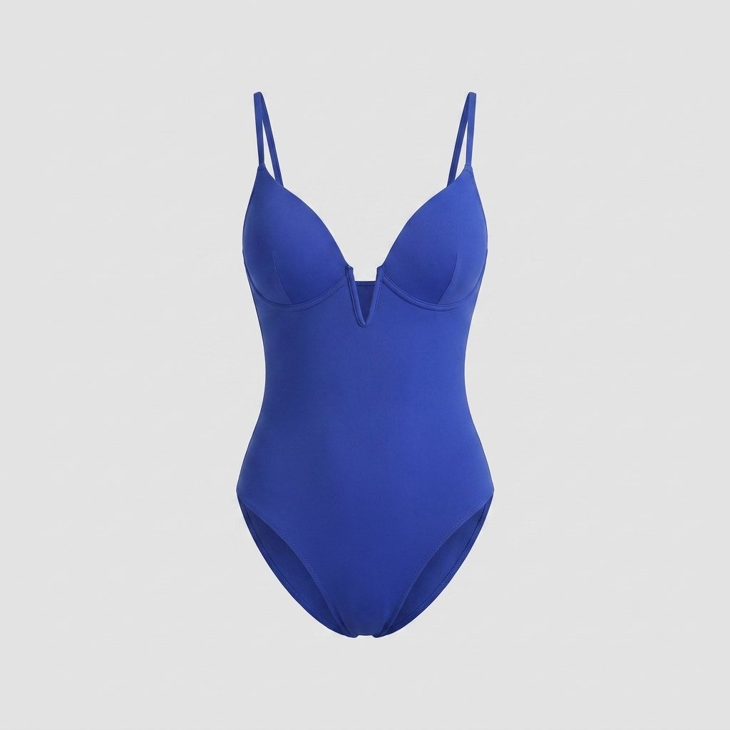 Svelte one-piece swimsuit blue