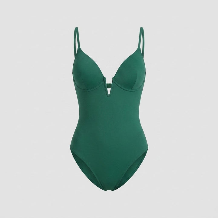 Svelte one-piece swimsuit green