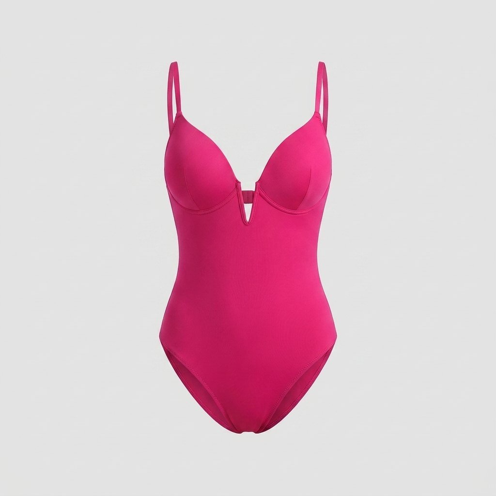 Svelte one-piece swimsuit pink