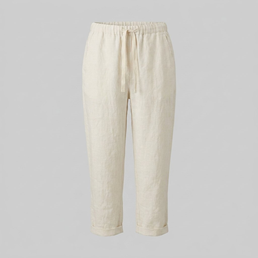 Talia linen capri pants product only