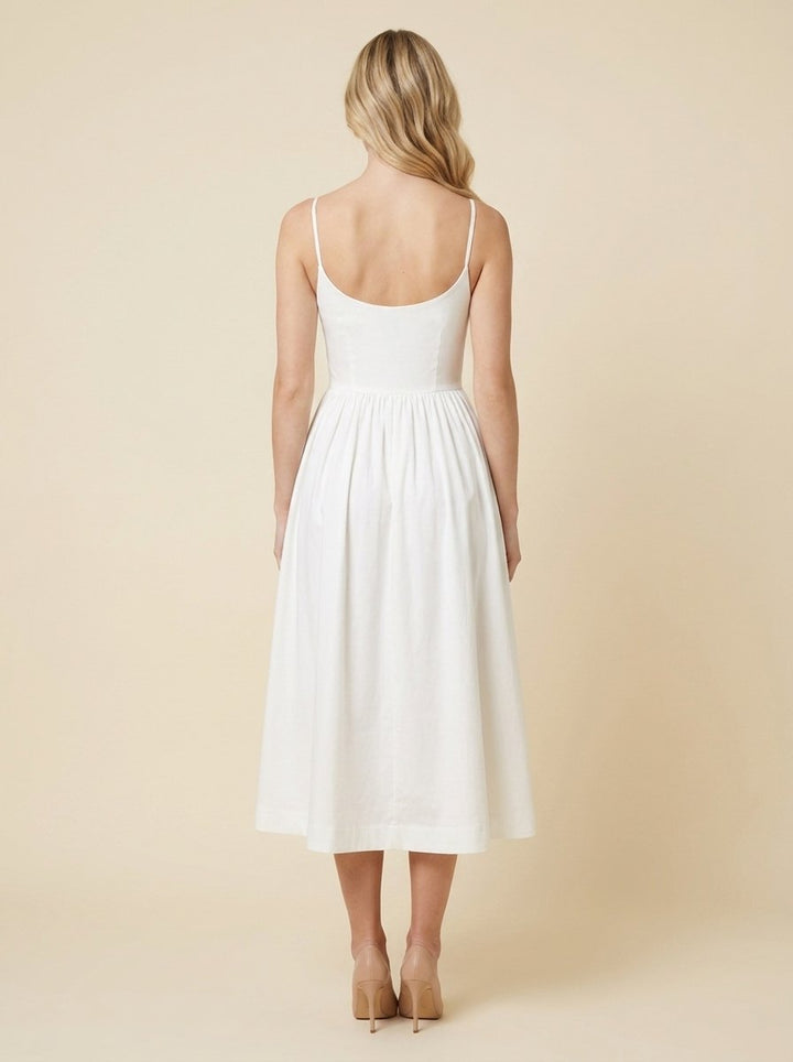 Tamara flowing midi dress back view