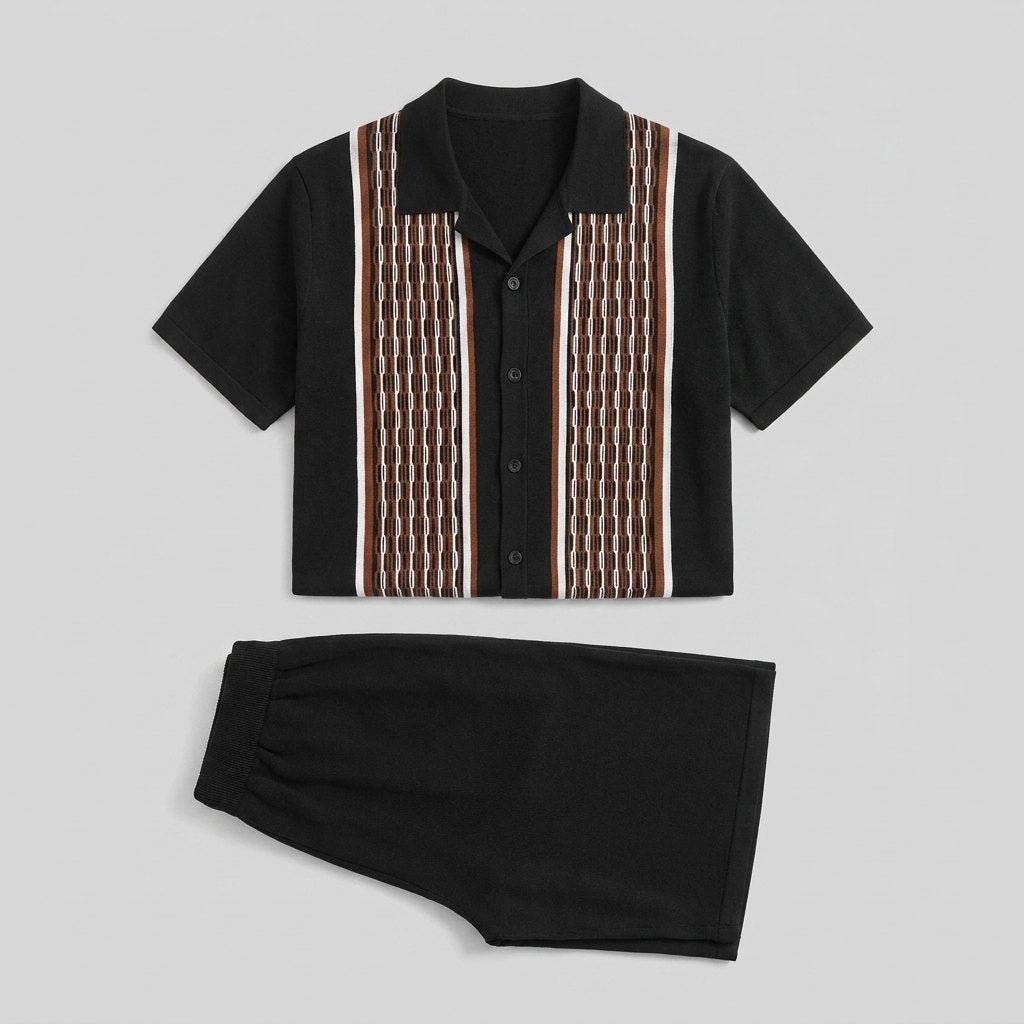 Tango knit polo set flat lay