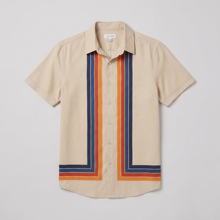 Teddy retro shirt product flat-lay